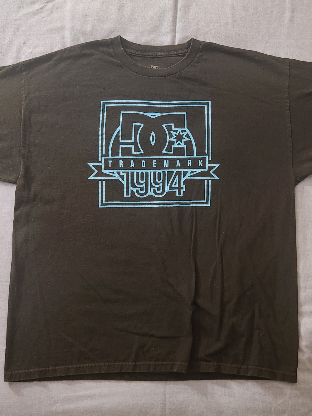 DC Black Short Sleeve Tee with Blue 1994 Graphic